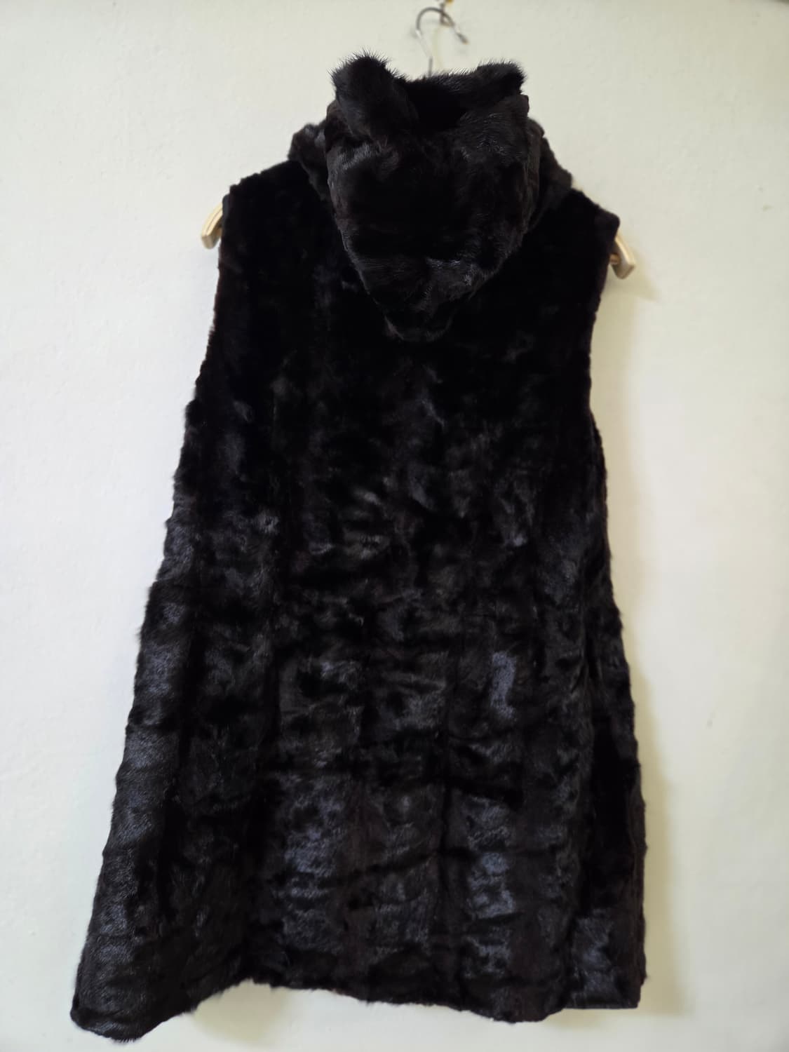 밍크 양면 조끼 후드 상품이미지4