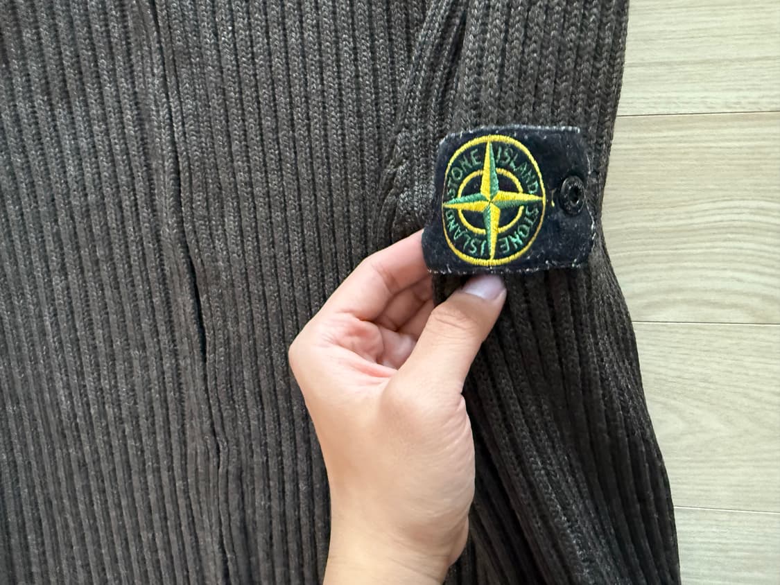 스톤아일랜드 2001 하이넥 니트집업 상품이미지3