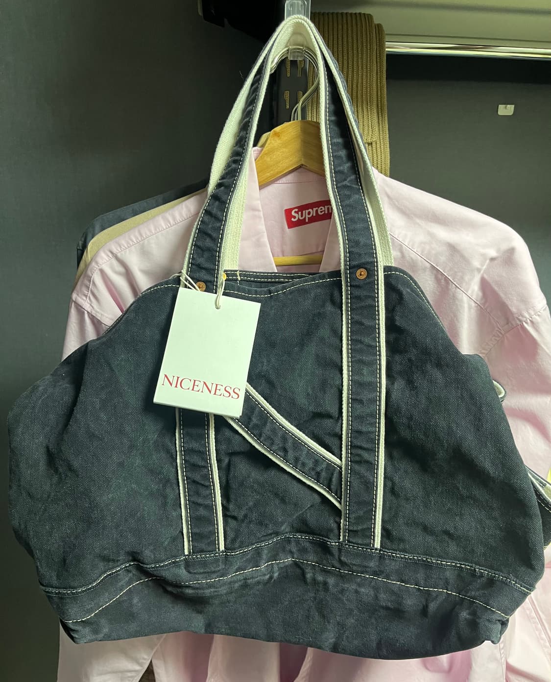 나이스네스 l.lesh 토트백 블랙 새상품 상품이미지2