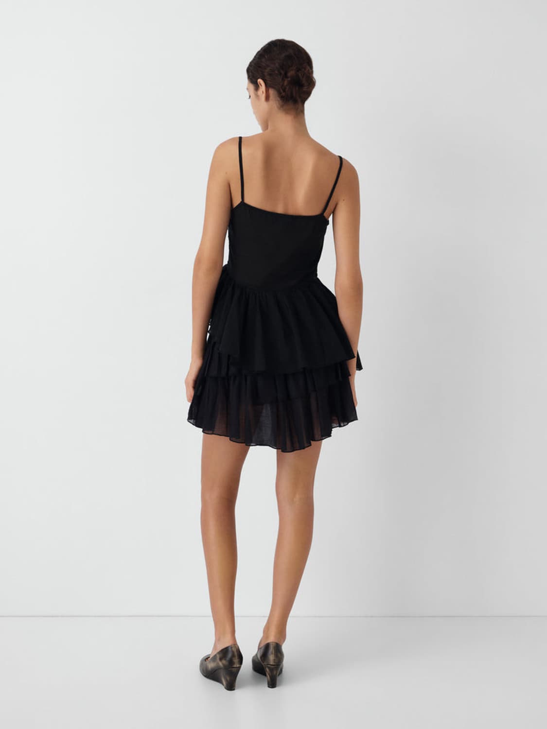 [S]기마구아스 Joan 프릴 탑/블랙 상품이미지5