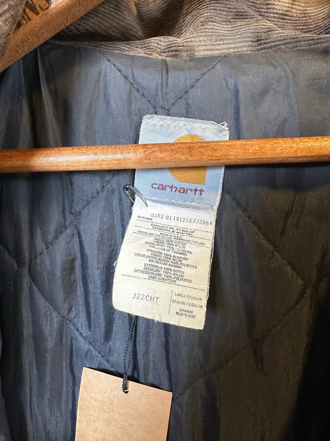 00s 칼하트 디트로이트 페이드 덕 컨버스 워크 자켓 상품이미지10