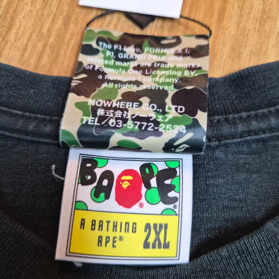 19FW Bape X F1 Formula 반팔티 상품이미지4