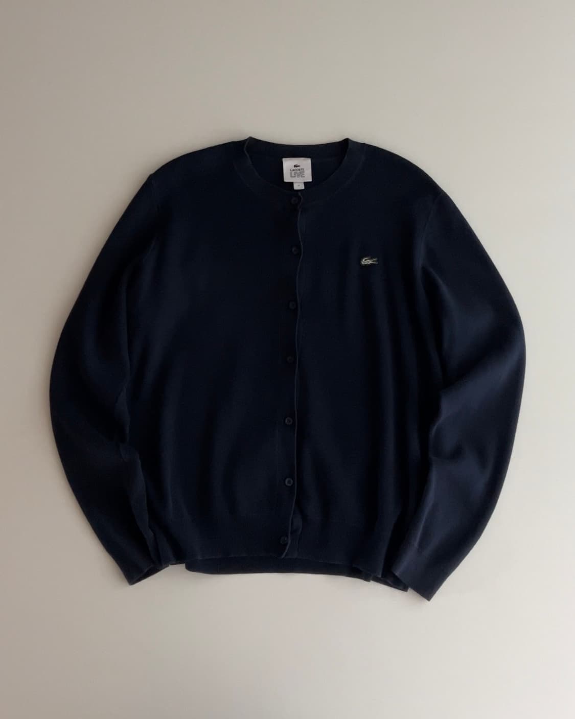 라코스테 코튼 가디건 S 상품이미지1