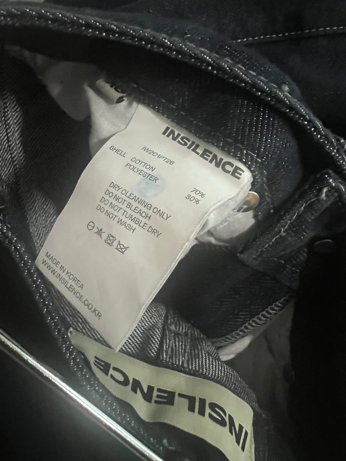 인사일런스 우먼 데님 카고팬츠 인디고 36 상품이미지3