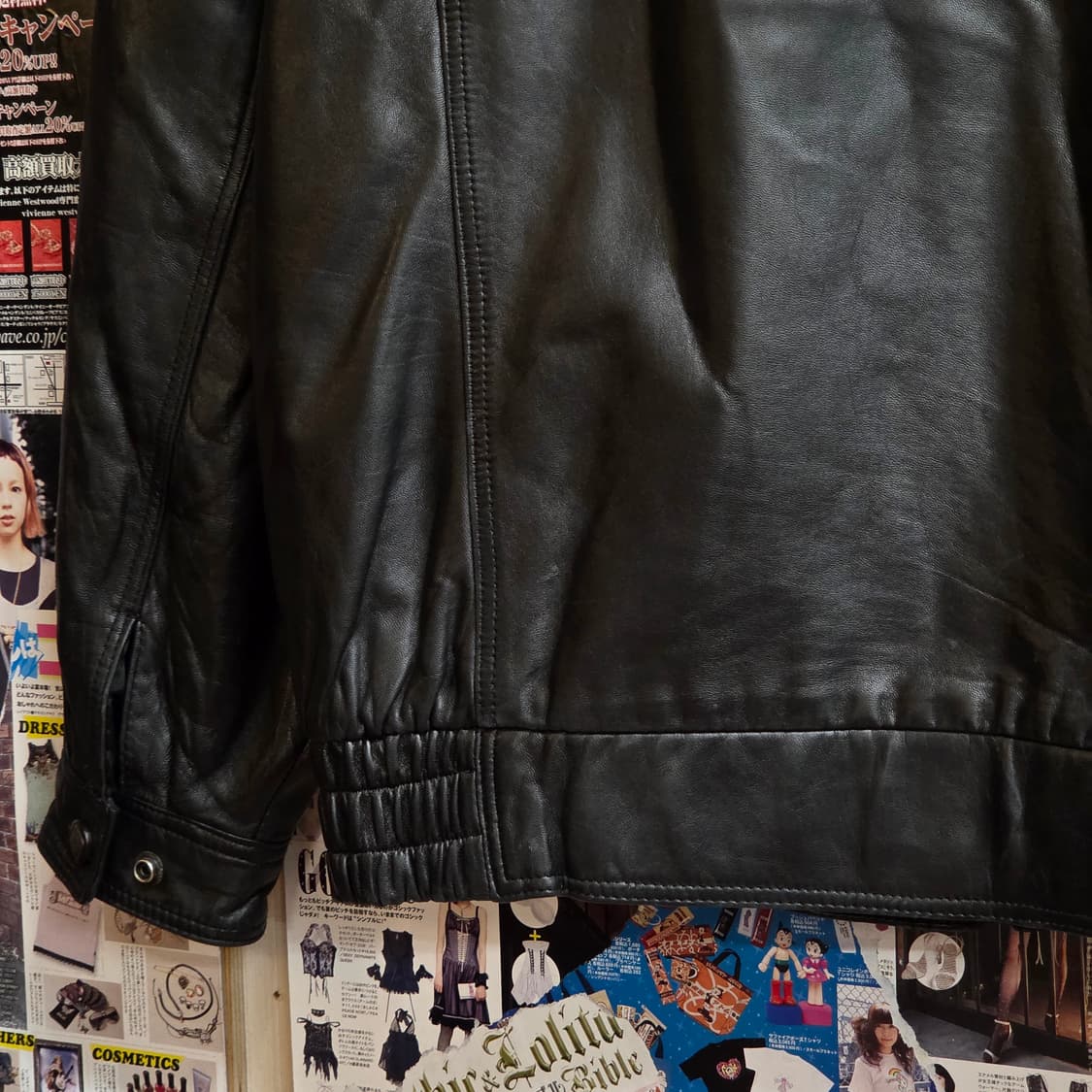 빈티지 리얼레더 양가죽 봄버 자켓 상품이미지8