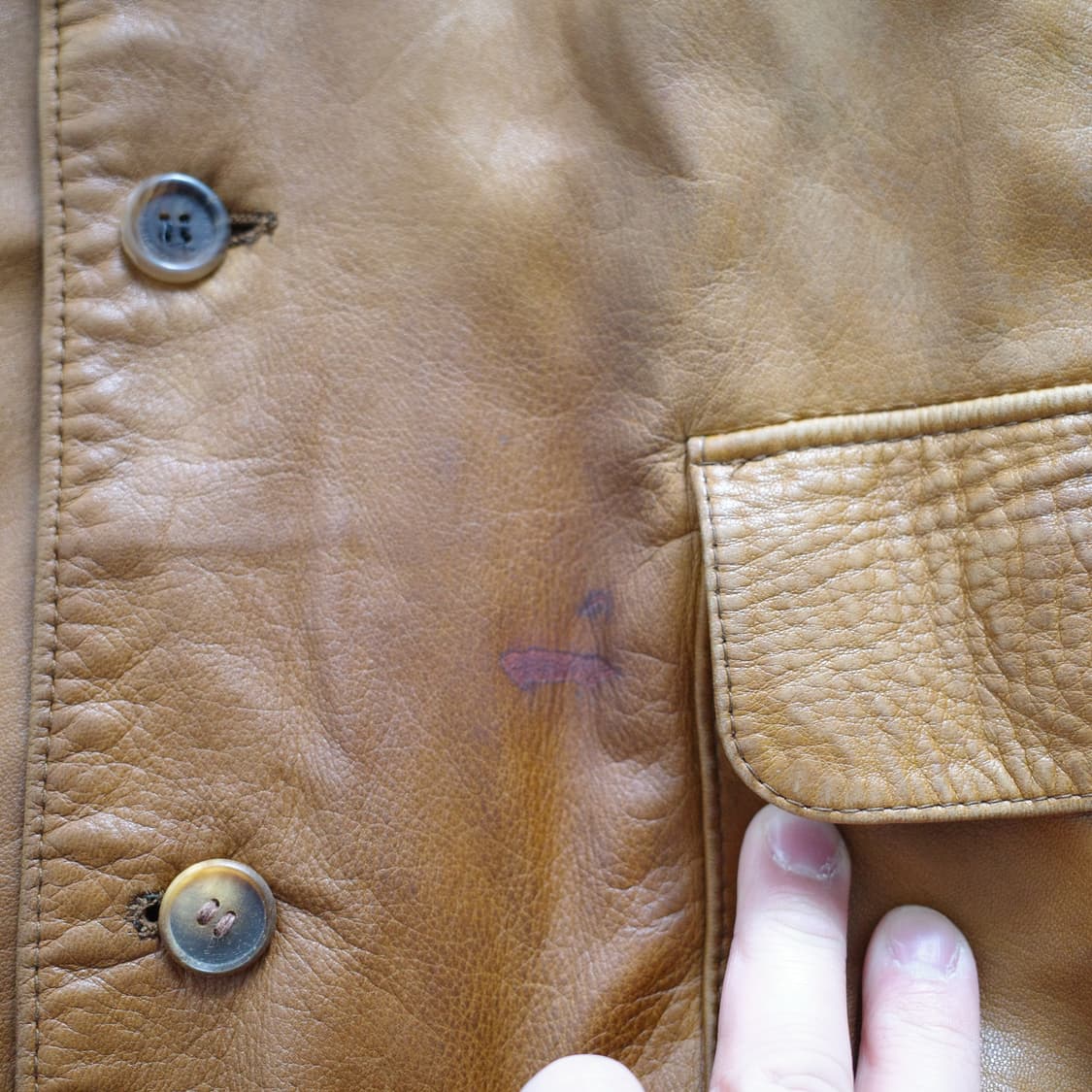 프랑스 빈티지 A-1 레더 가죽 자켓 상품이미지4