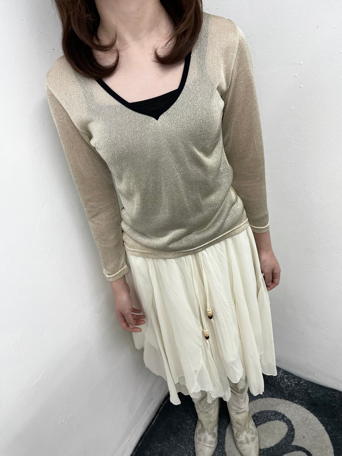 무드 시어 글리터 탑  상품이미지3