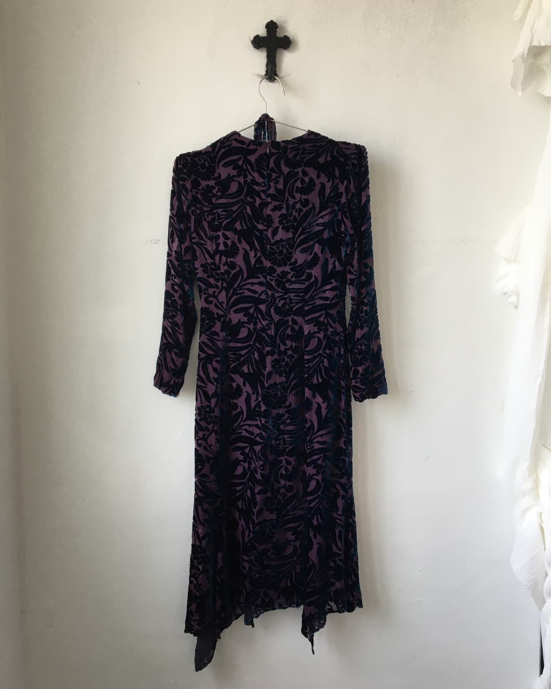 Oriental mood velvet pattern tied onepie 상품이미지3