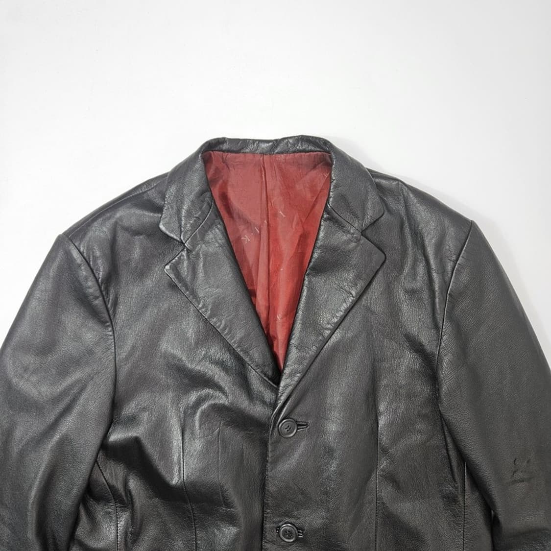 MIK NEWYORK 빈티지 양가죽 블레이저 L 상품이미지3