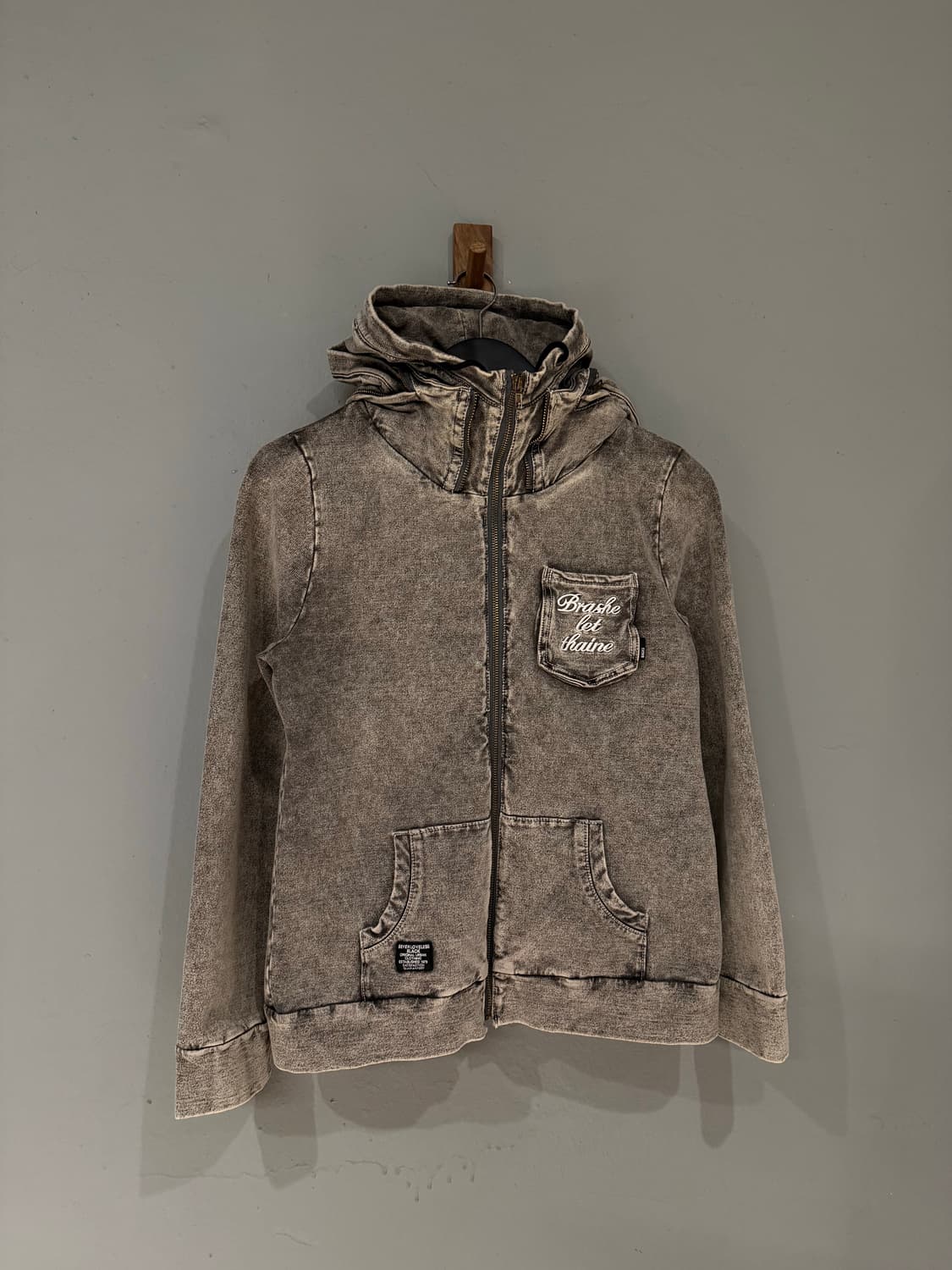 Backs washing layered hood zip-up 상품이미지5