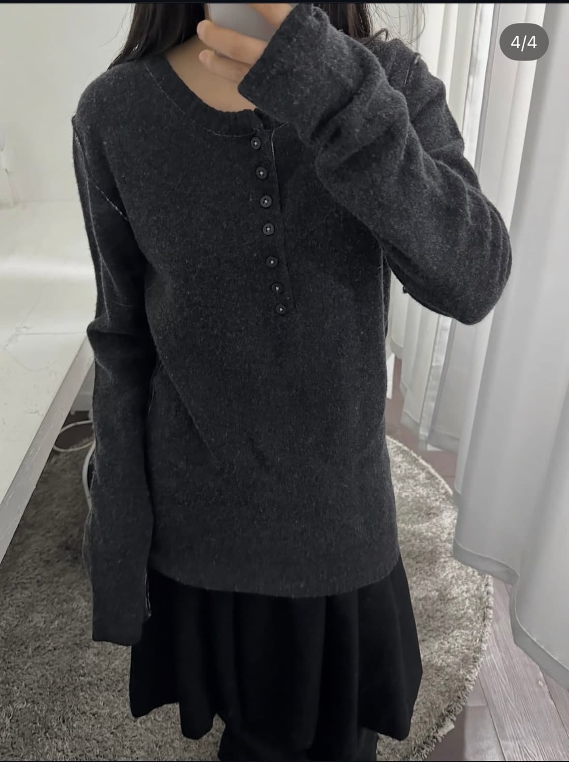 hamnett button knit top 상품이미지4