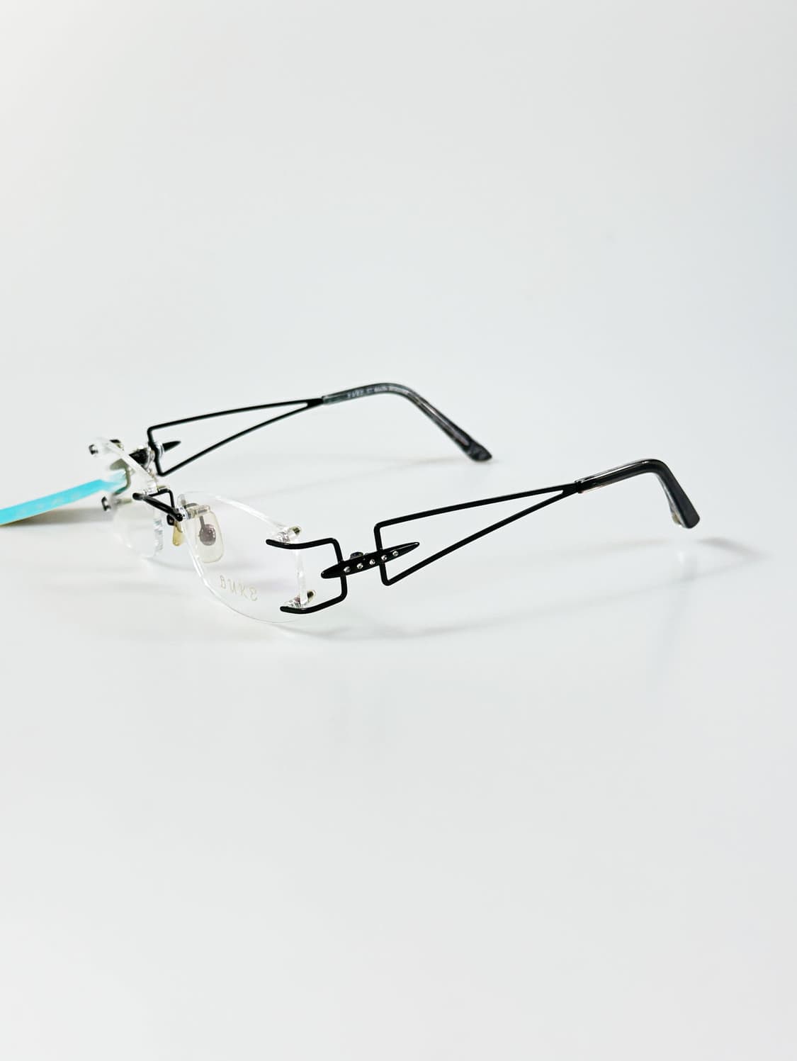 DUKE 무테 스퀘어 메탈 프레임 빈티지 안경 상품이미지3