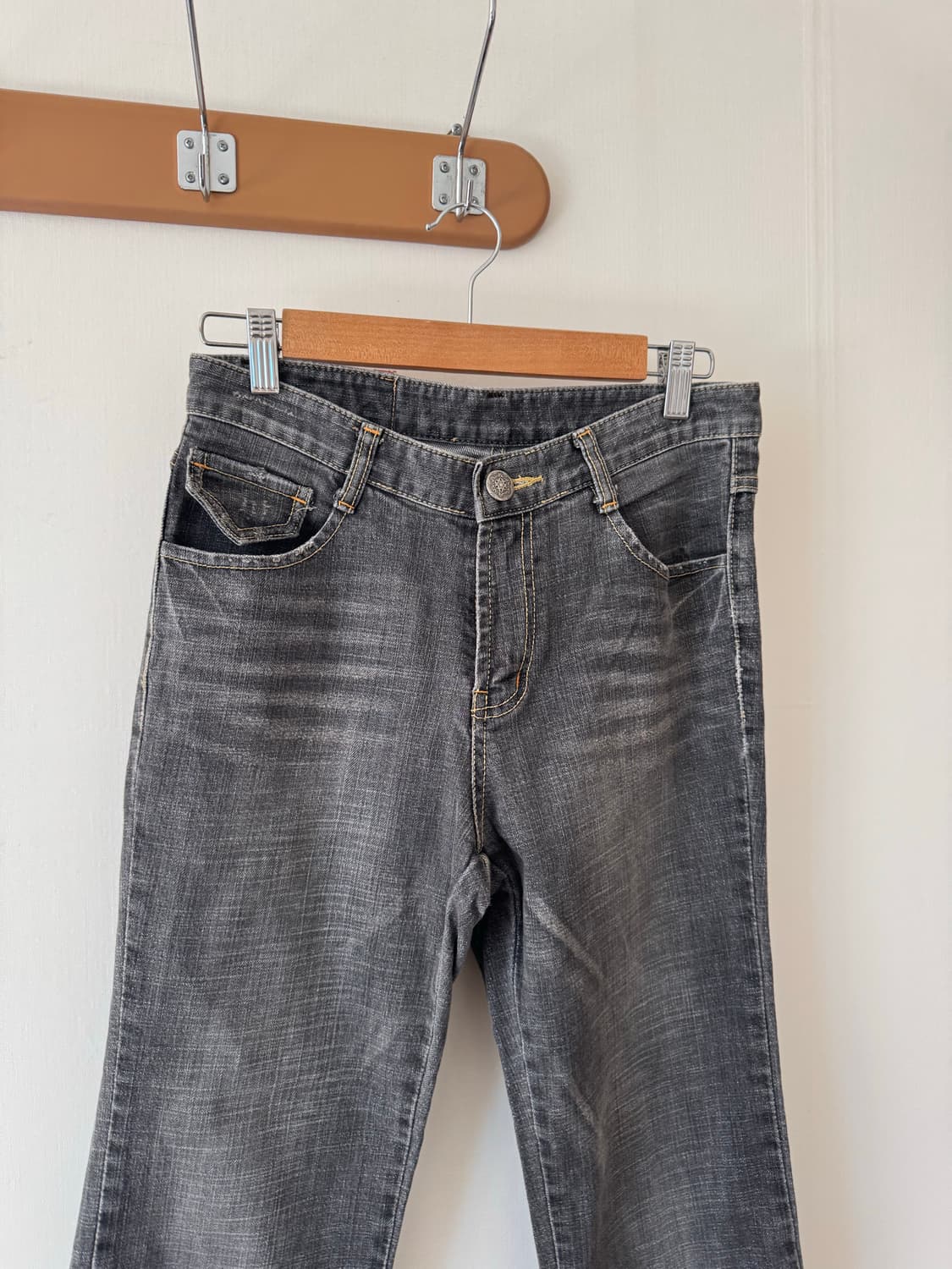 자수 데님 부츠컷 팬츠 상품이미지9