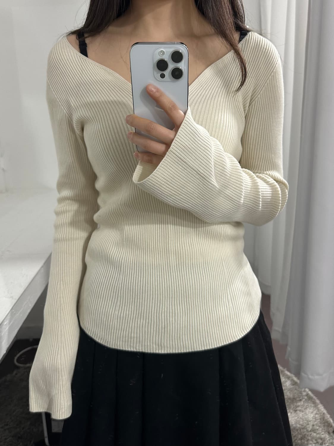 uniqlo x mamekurogouchi knit top 상품이미지1