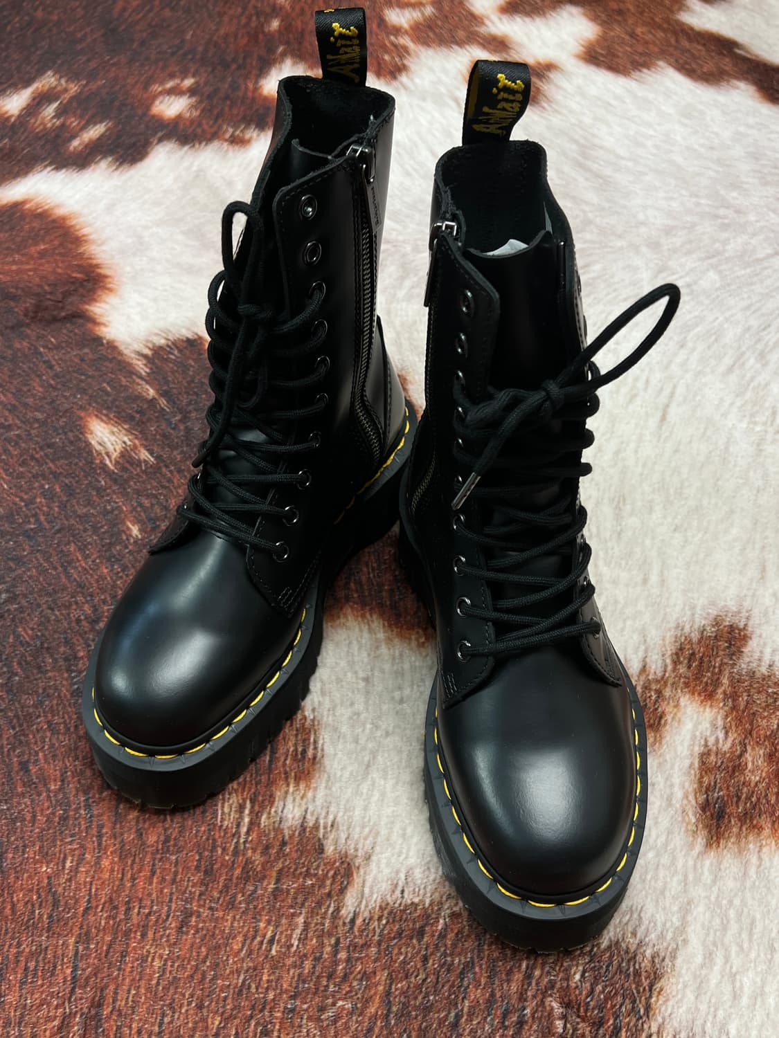 [230] 닥터마틴 제이든 하이 플랫폼 워커 블랙 상품이미지1