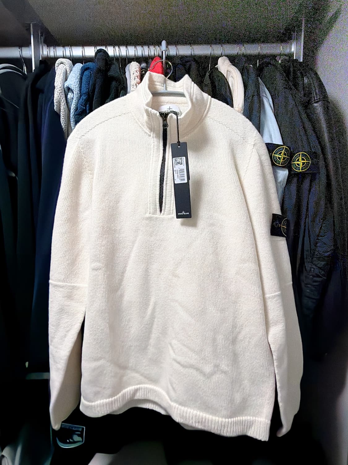 [M] 스톤아일랜드 니트 반집업 상품이미지1