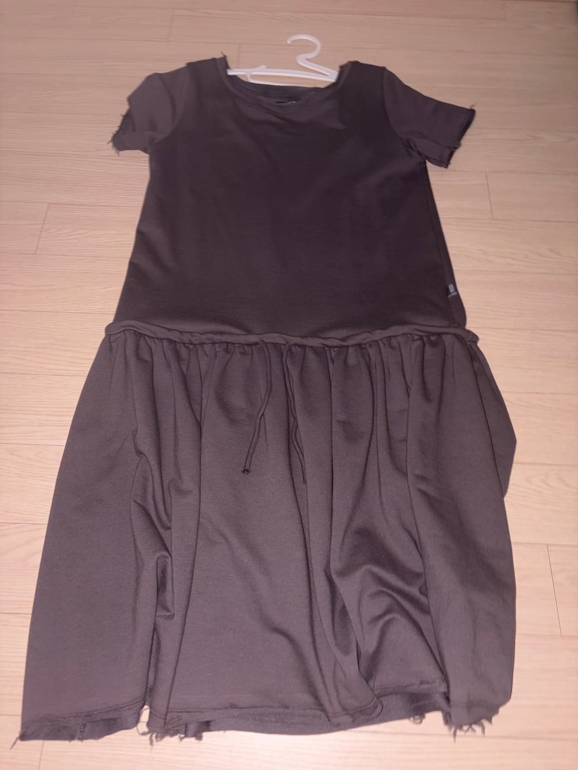 038 SHIRRING OVER ONE PIECE BROWN 상품이미지2