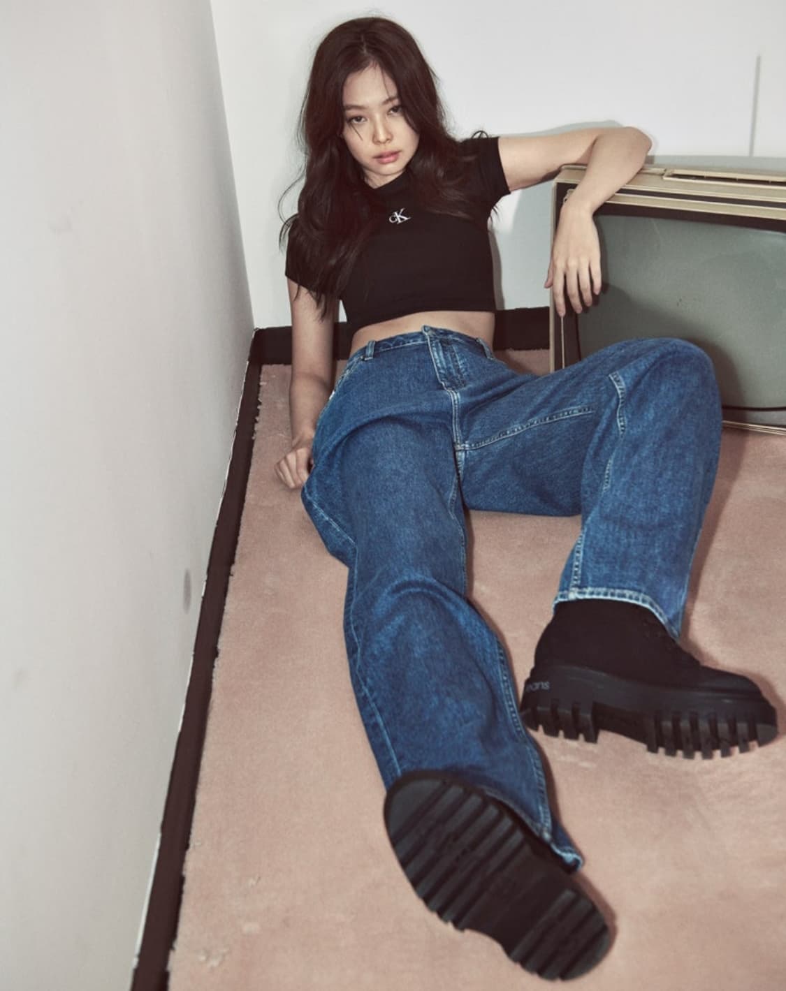 캘빈클라인 90s 스트레이트핏 미드 블루 데님 상품이미지1