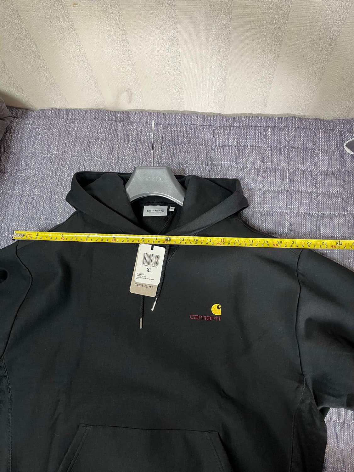 칼하트 wip 후드티 블랙 XL (새상품) 상품이미지7