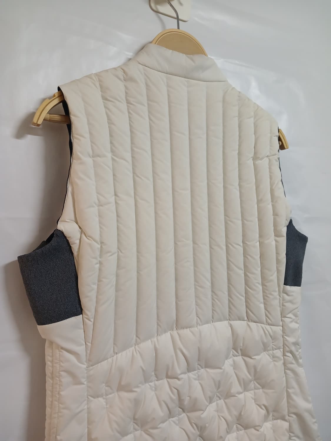 (S,90)아디다스골프 구스다운 패딩베스트 조끼 화이트 상품이미지5