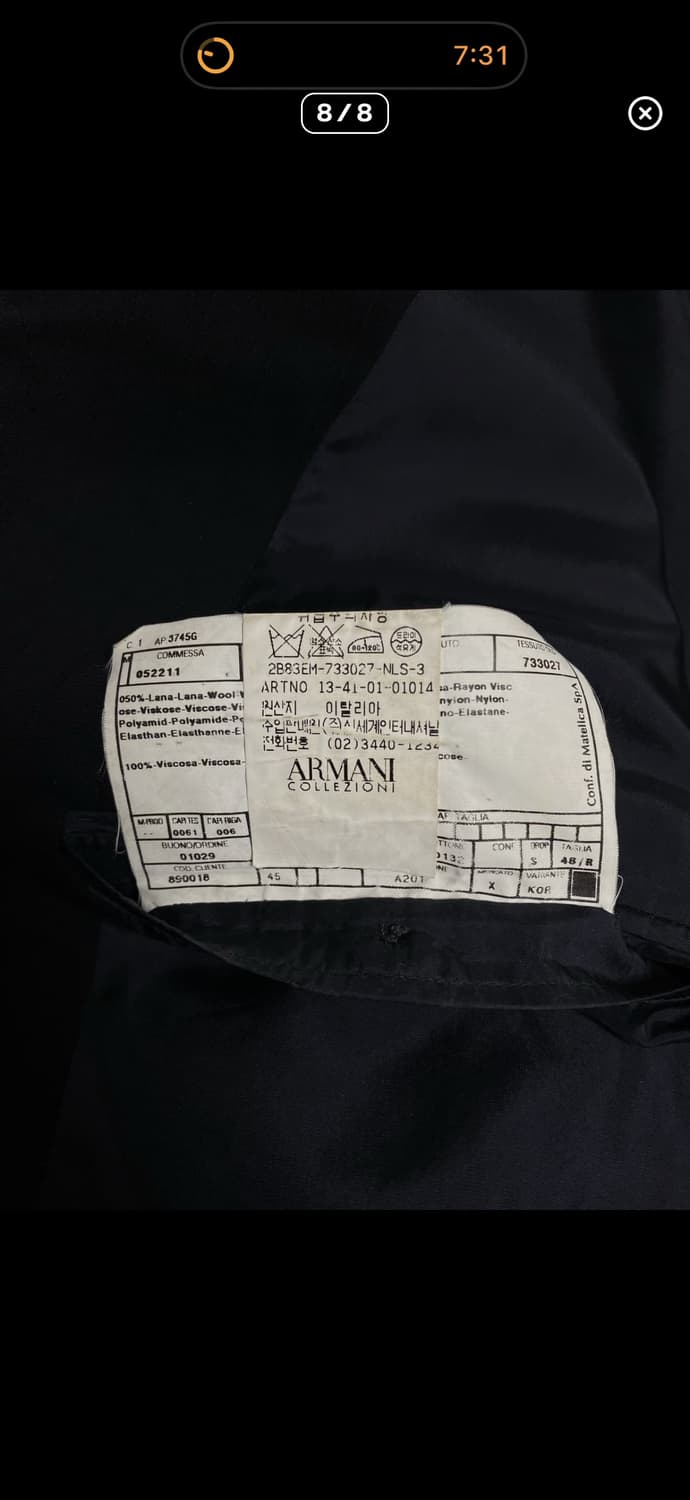 ARMANI COLLEZIONI BLAZER 상품이미지5