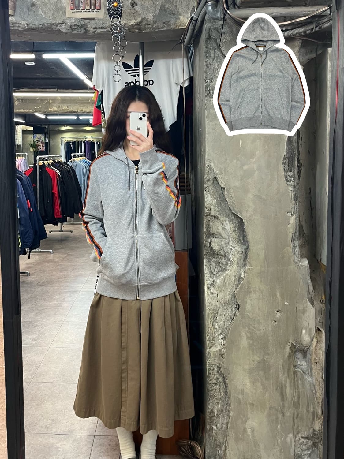 폴스미스 후드집업 그레이 M #csz2682 상품이미지1