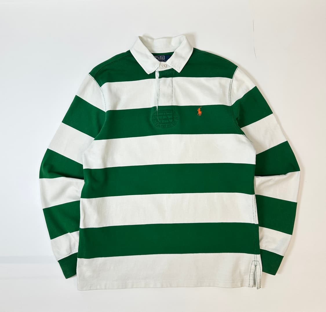 90s 폴로 랄프로렌 럭비 롱슬리브 셔츠 M 상품이미지1