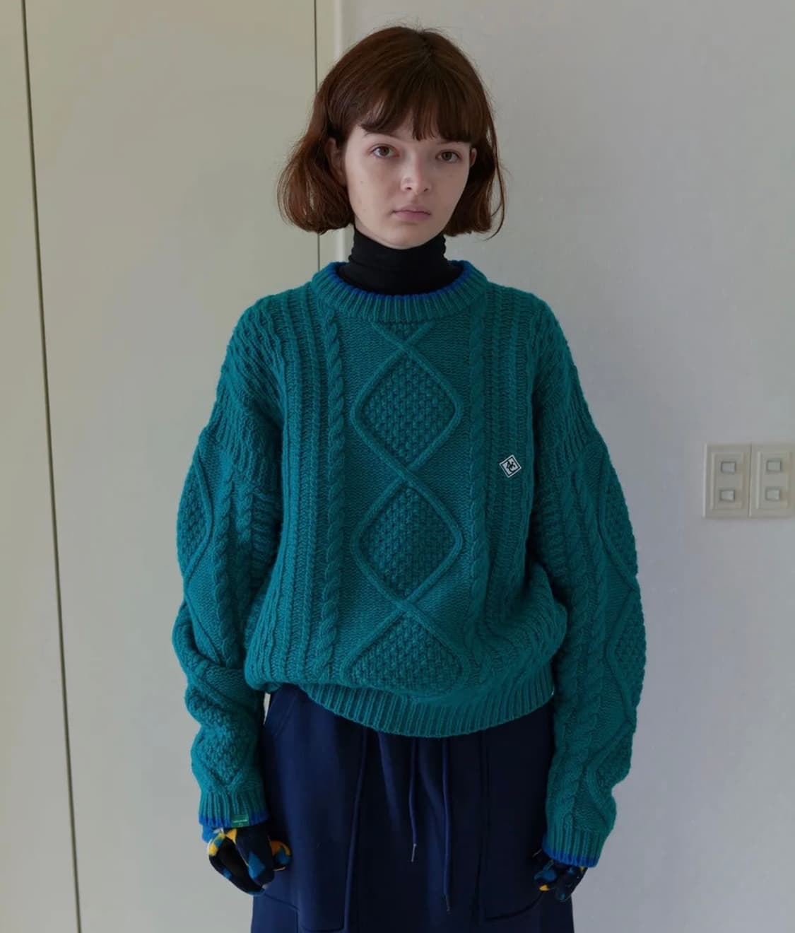 노컨텐츠 케이블 니트 상품이미지1