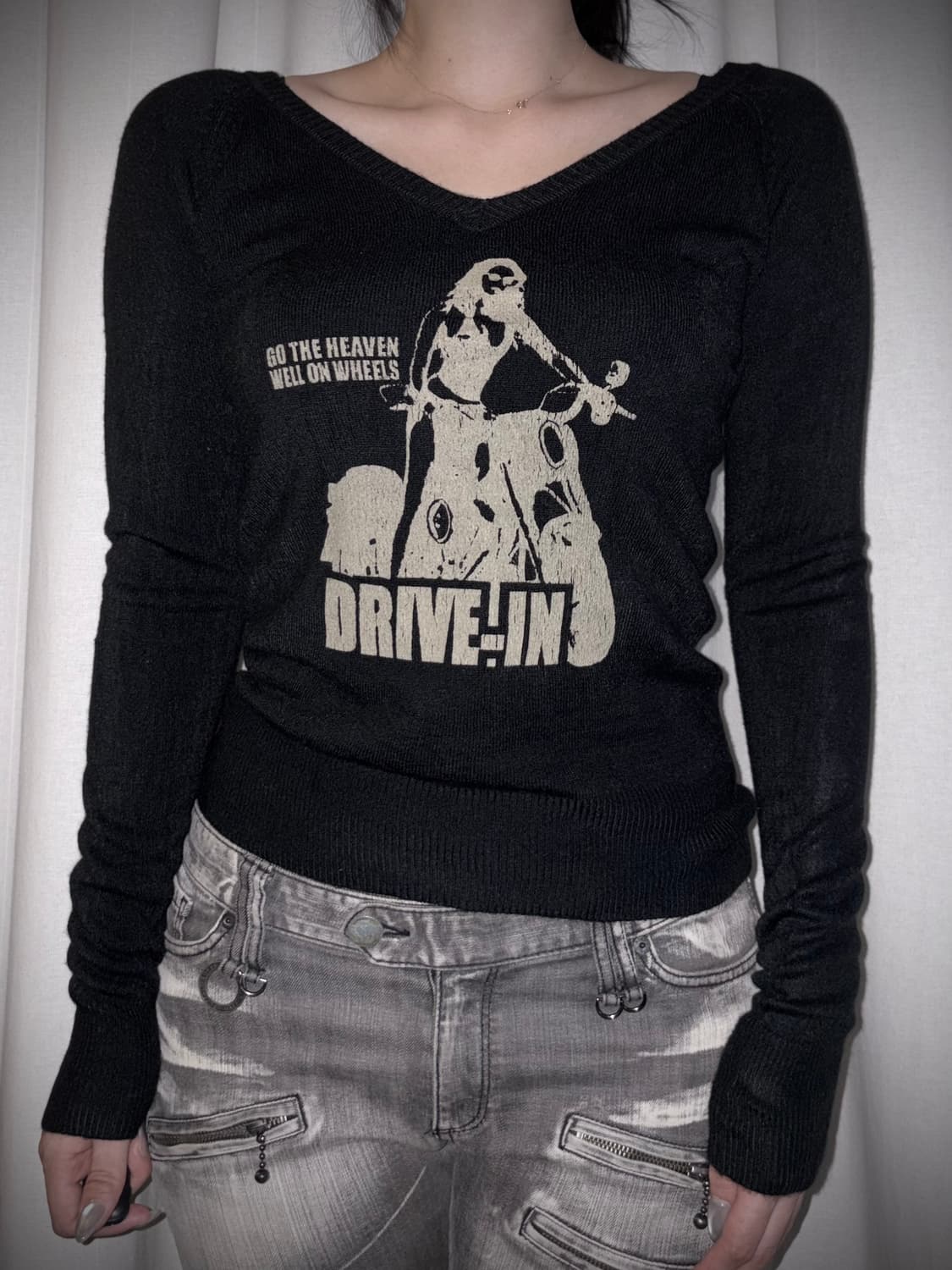 55 DRIVE-IN v-neck knit 상품이미지4