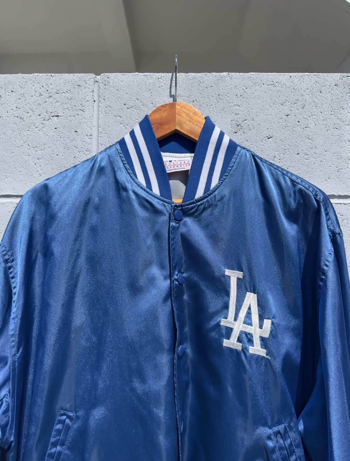 90s 제뉴인머천다이즈 LA다저스 바시티 자켓 상품이미지2