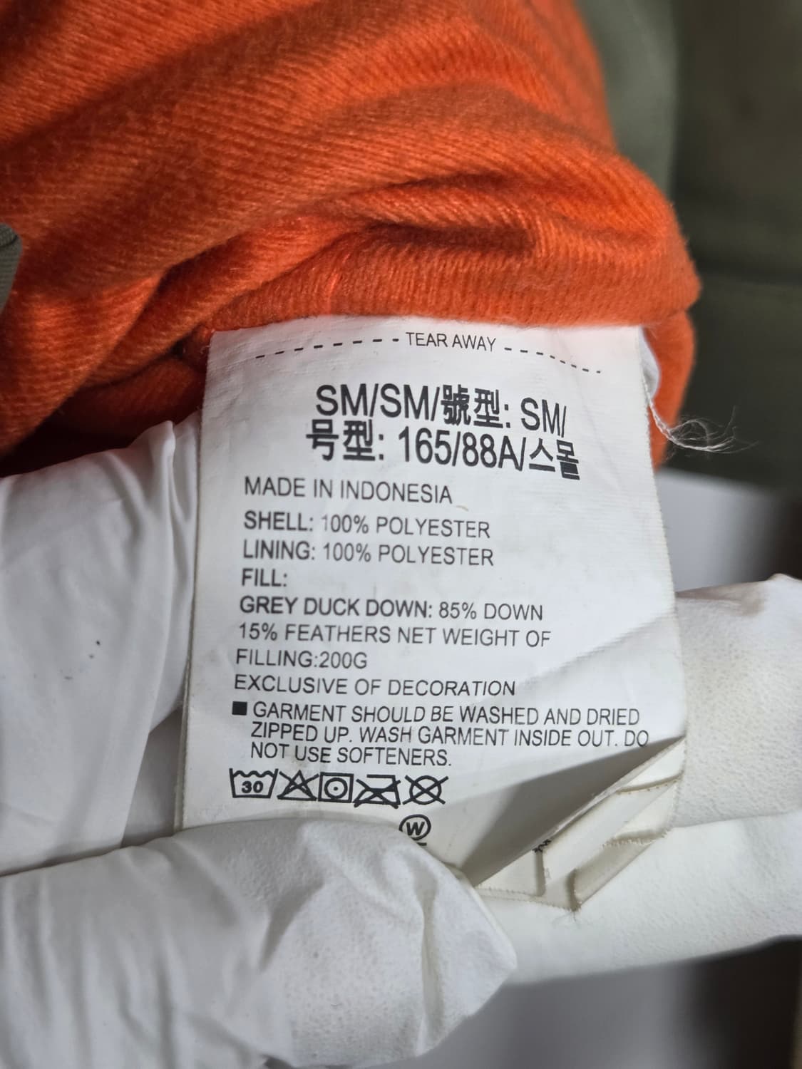 언더아머 카키색 후드 다운 롱패딩 남녀공용  상품이미지9