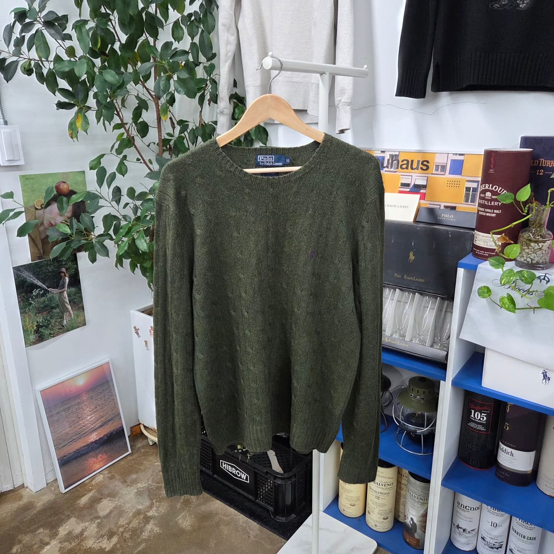 폴로랄프로렌 실크 케이블 니트 XL 상품이미지1