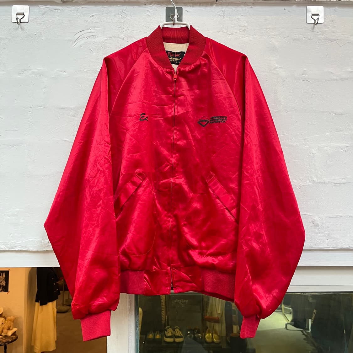 Pla-Jac USA 나일론 워크자켓 레드 M 상품이미지1