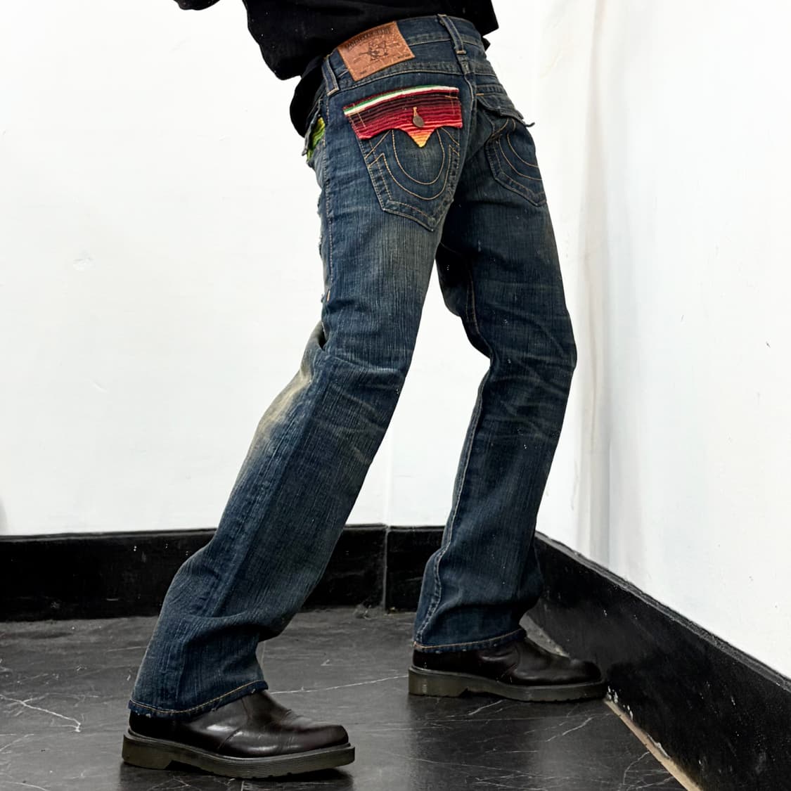 트루릴리전 레인보우 데미지 데님 팬츠 상품이미지2