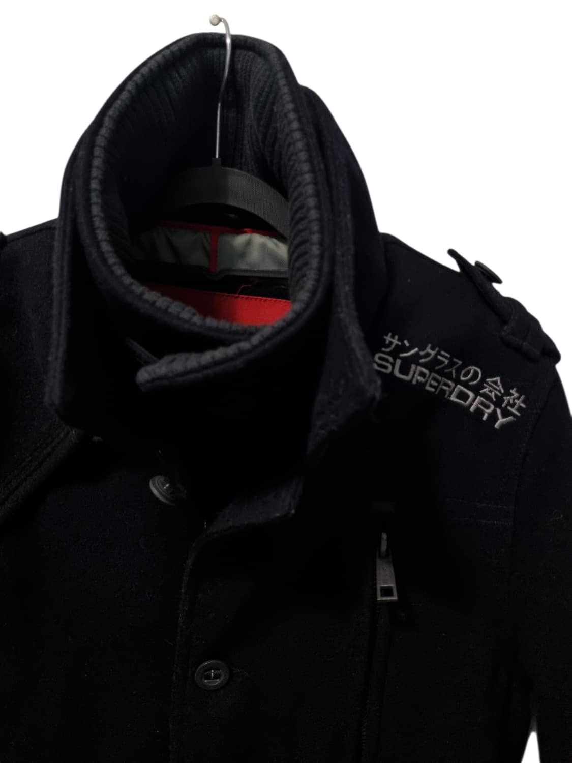 슈퍼드라이 헤비 네이비 울코트 m 상품이미지2