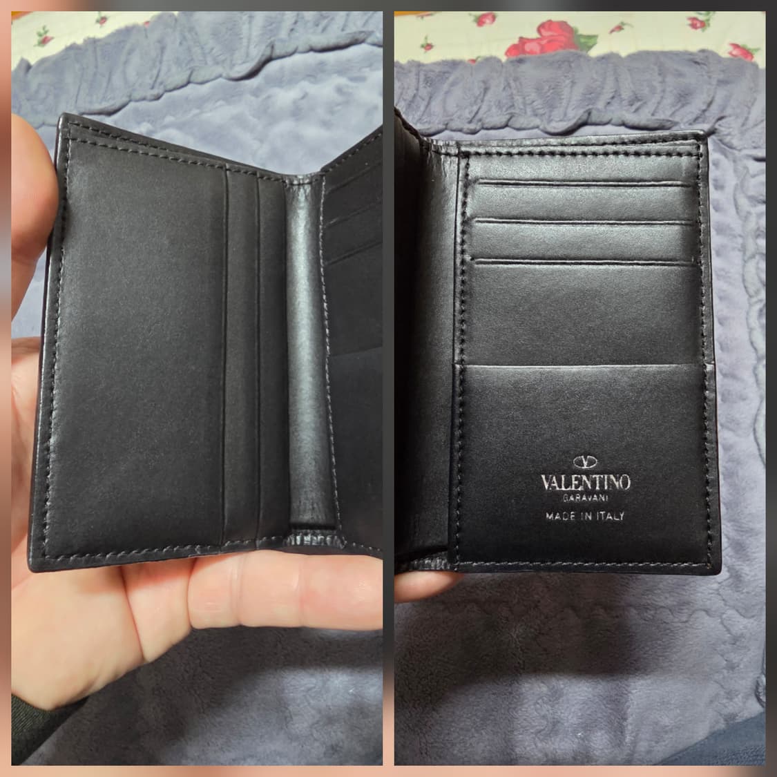 (정품) 발렌티노 가라바니 로고 프린트 카드지갑/남녀공용/개인/팝니다. 상품이미지5