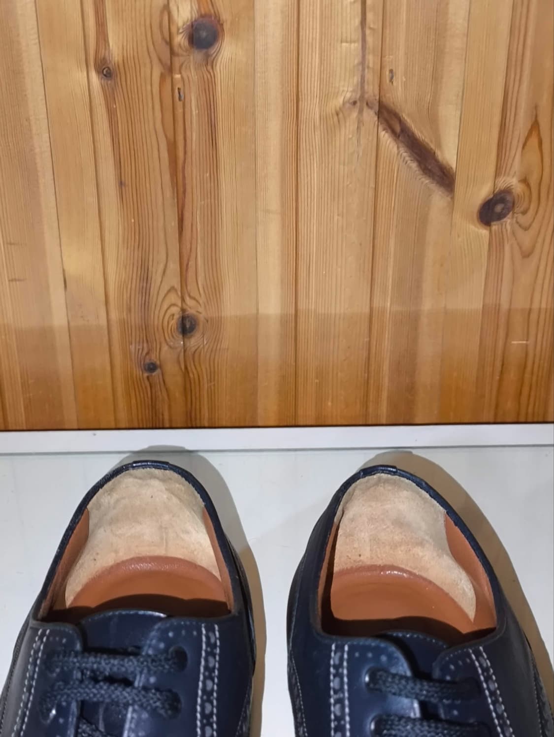 8 270mm 테스토니 네이비 윙팁 더비슈즈 구두 상품이미지5