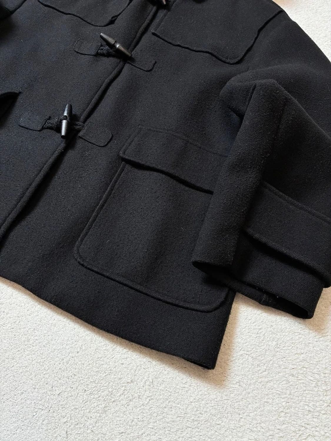 파르티멘토 오버사이즈 멜톤 콘보이 더플 코트 PN7296 상품이미지3