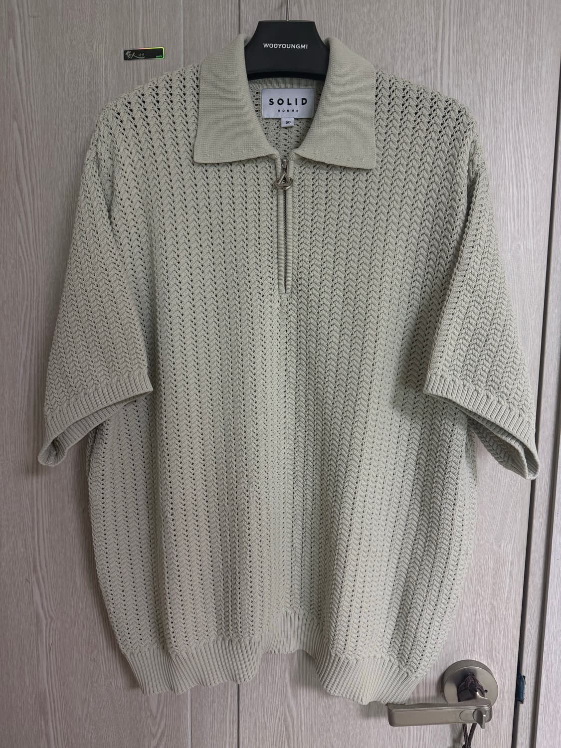 솔리드옴므 반팔 니트 50사이즈 상품이미지1
