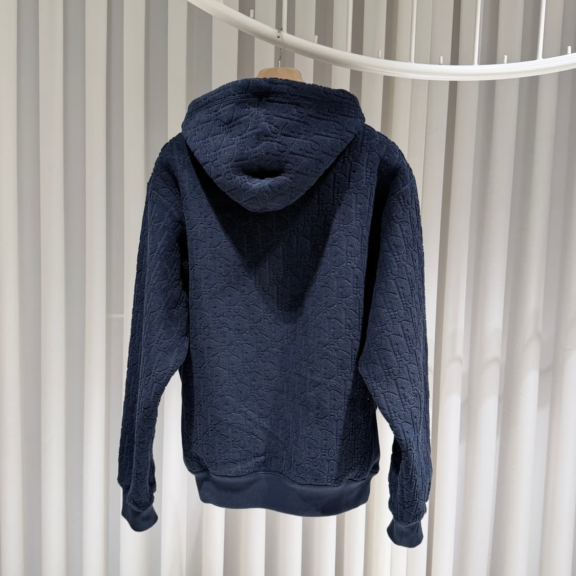 (S+/L) / 디올 오블리크 네이비 후드 티셔츠 상품이미지4