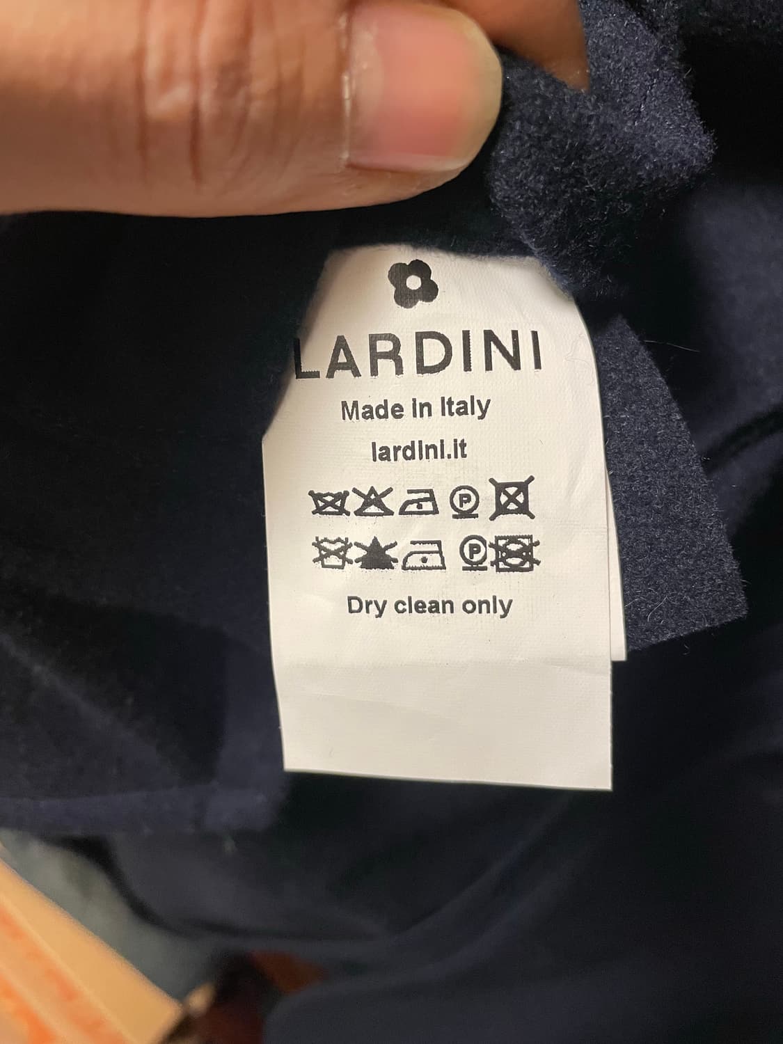 라르디니 캐시미어100% 다크네이비 자켓 상품이미지7