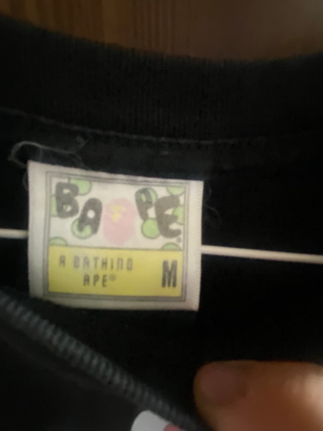 베이프 재패니즈 폭스 마스크 티셔츠 블랙 상품이미지3