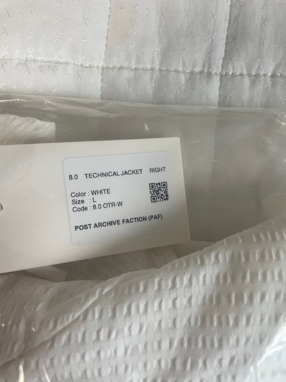 Paf 8.0 Technical Jacket Right White 상품이미지9