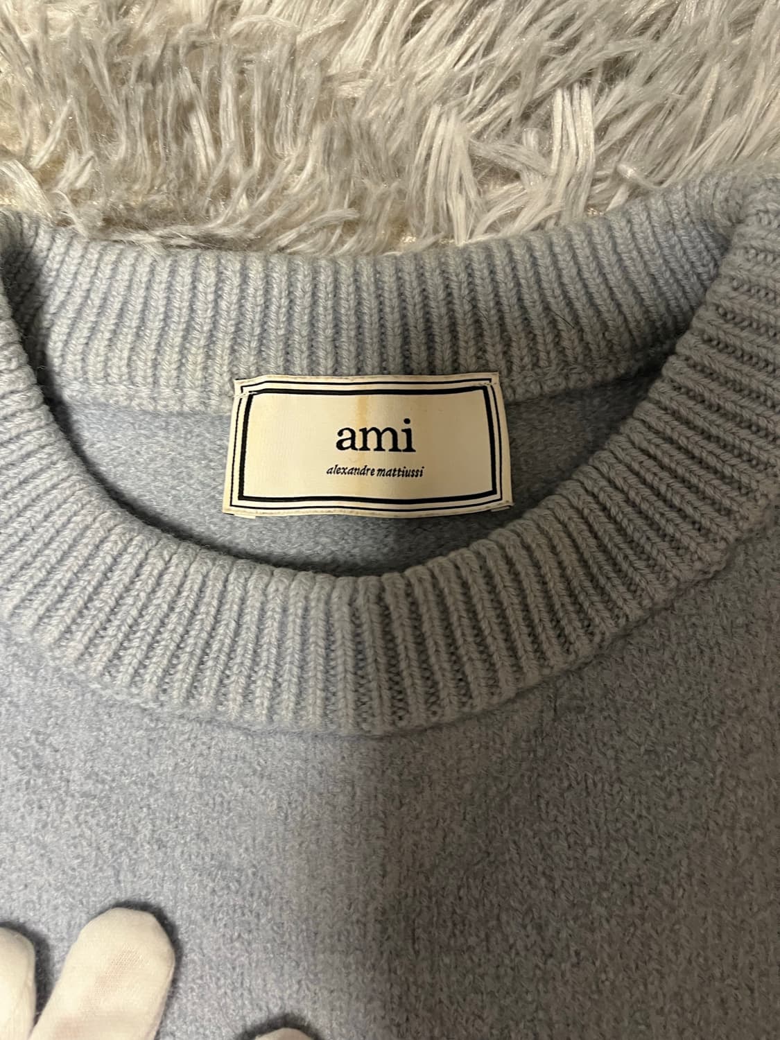 아미 인타르시아 빅로고 니트 상품이미지2