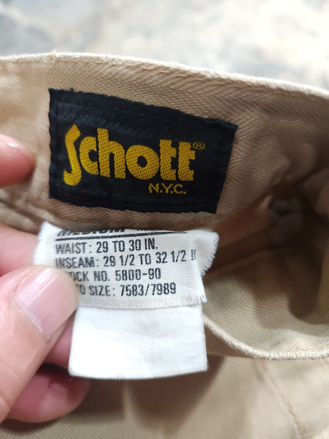 쇼트 schott 컴벳 트라우저 퍼티그 팬츠
​
 상품이미지6