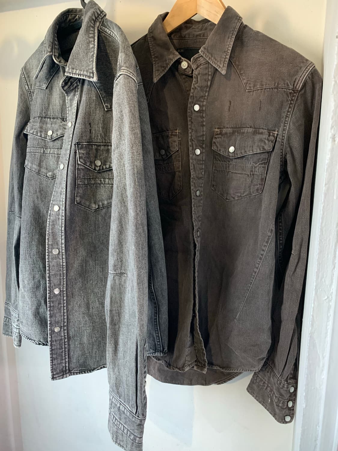 넘버나인 웨스턴 셔츠 브라운 상품이미지1