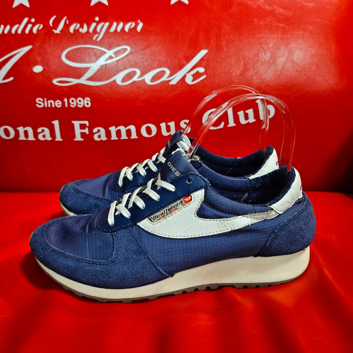 디젤(DIESEL) 나일론 스웨이드 y2k 스니커즈 37size 상품이미지1