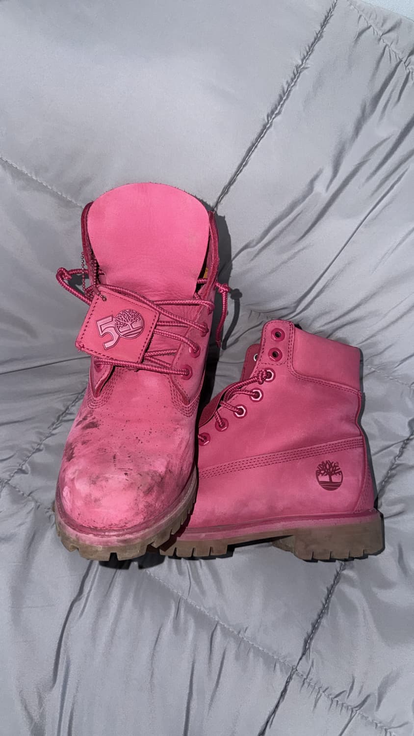 팀버랜드 50주년 핑크 (착샷) 상품이미지2