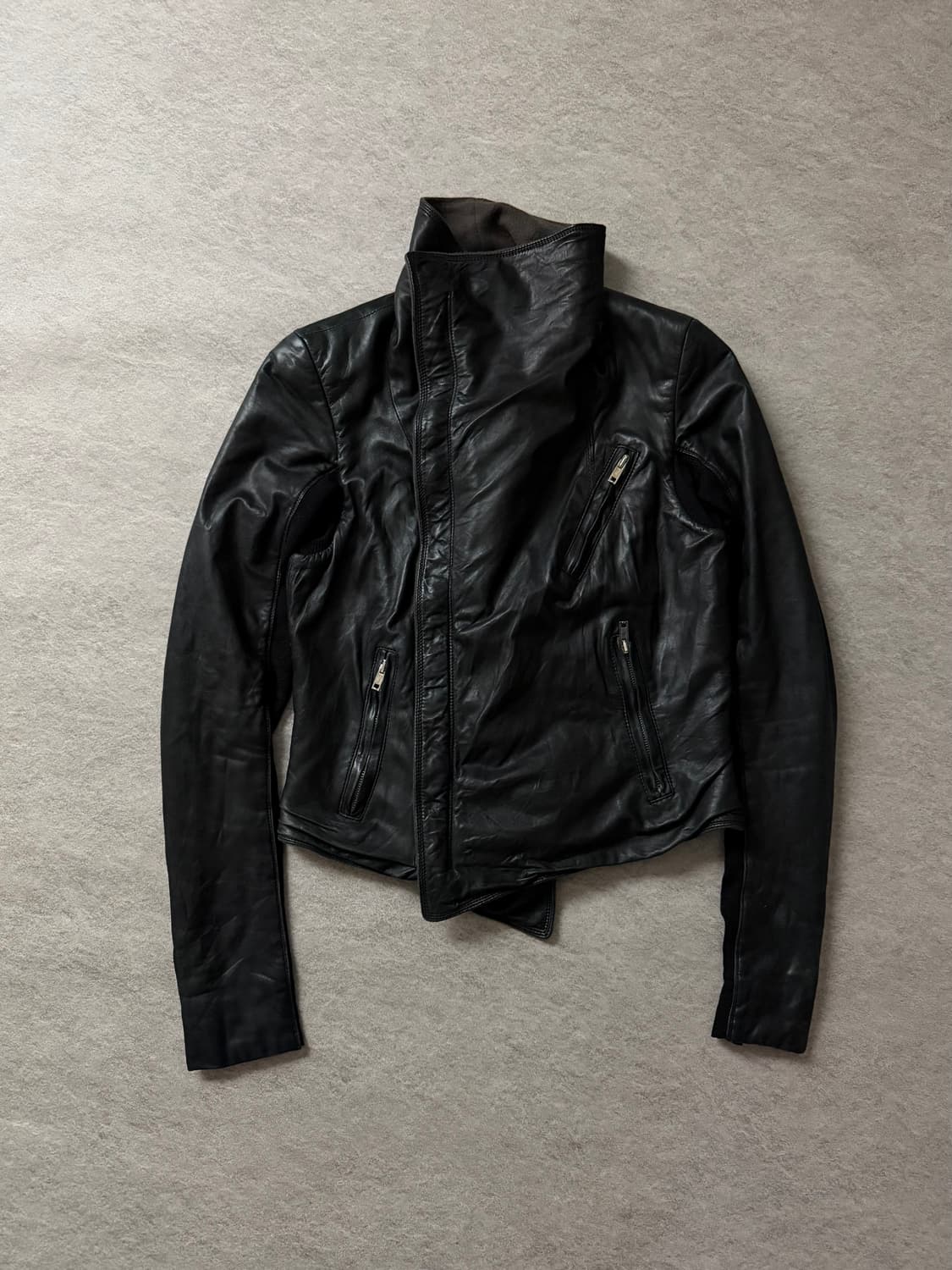 릭오웬스 램스킨 하이넥 자켓 상품이미지1