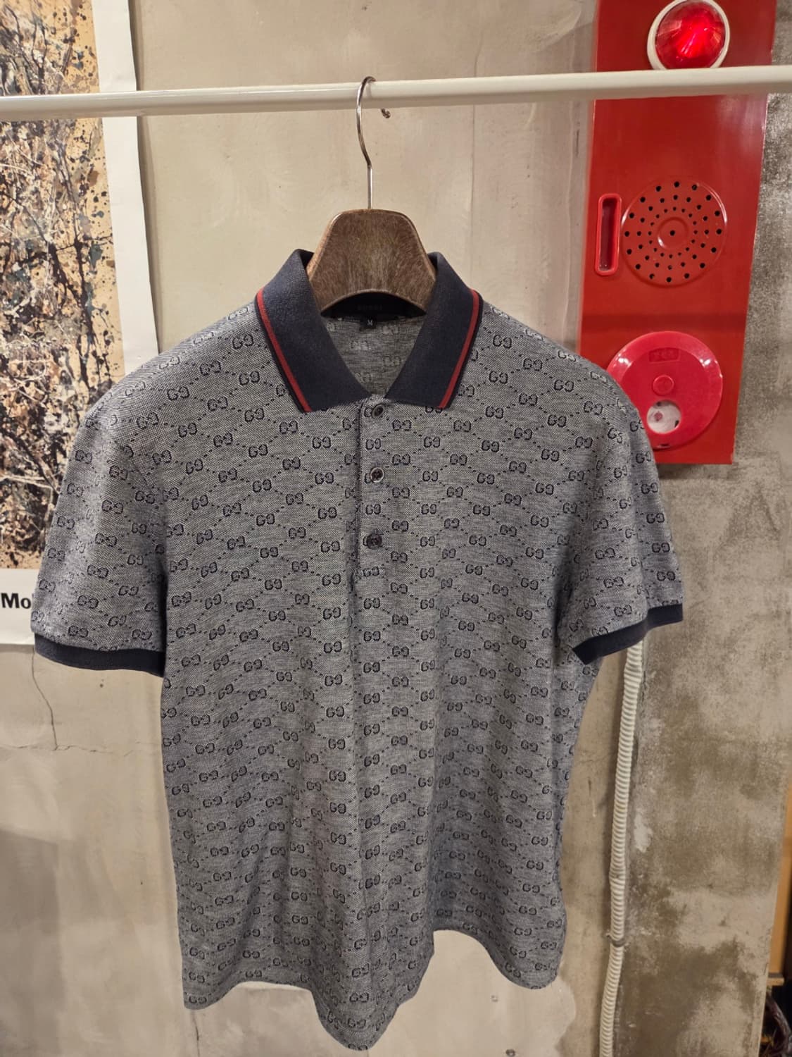 구찌 자가드패턴 클래식 PK 티셔츠 상품이미지6